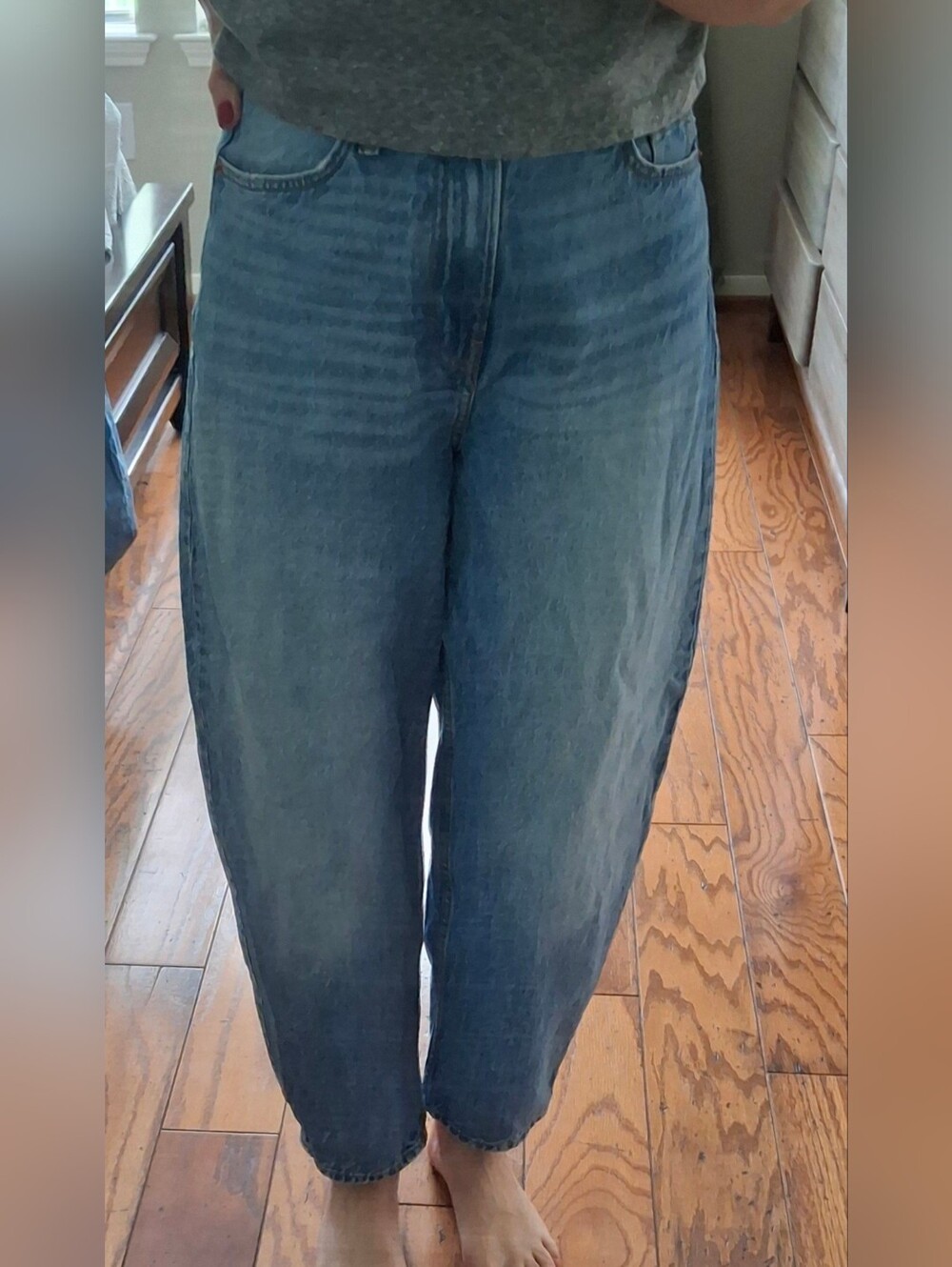&Denim Barrel Jeans